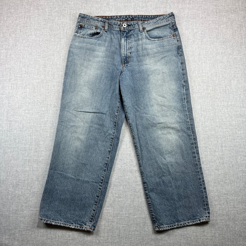 Polo Jeans Co Ralph Lauren Saturday Cropped Women 12x24 Blue Denim Faded Light